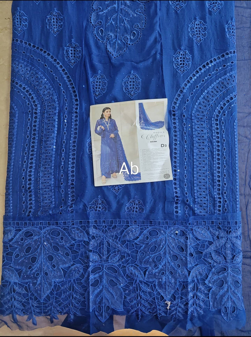 Open Pic/Maria B Chiffon 25/MPC-25-103/Royal Blue