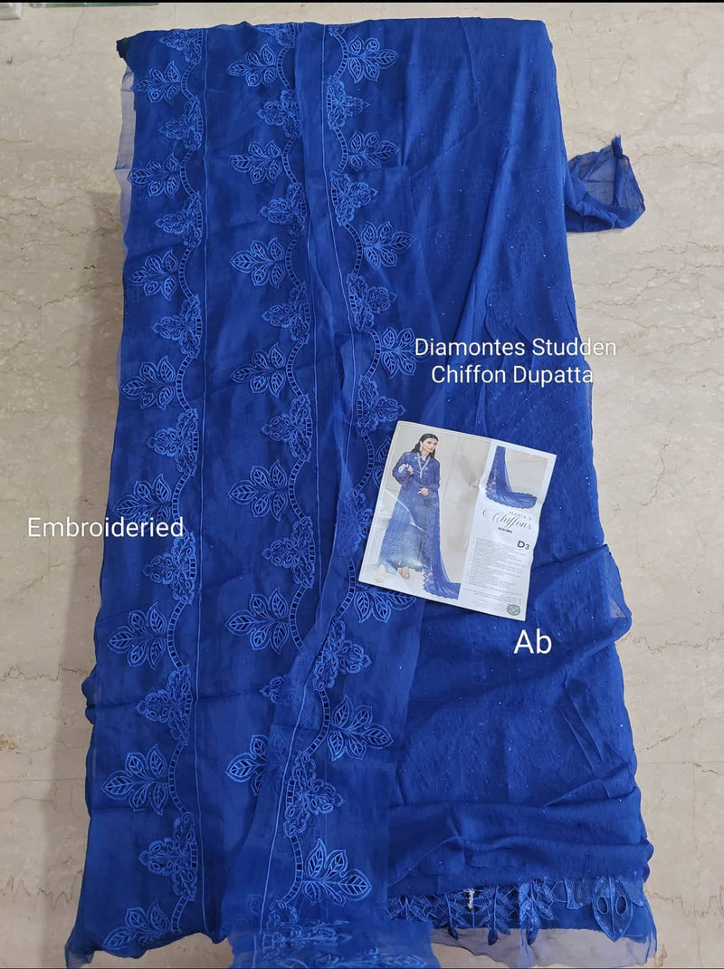 Open Pic/Maria B Chiffon 25/MPC-25-103/Royal Blue