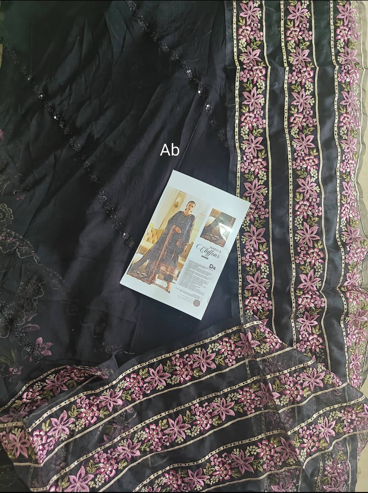 Open Pic/Maria B Chiffon 25/MPC-25-104/Black