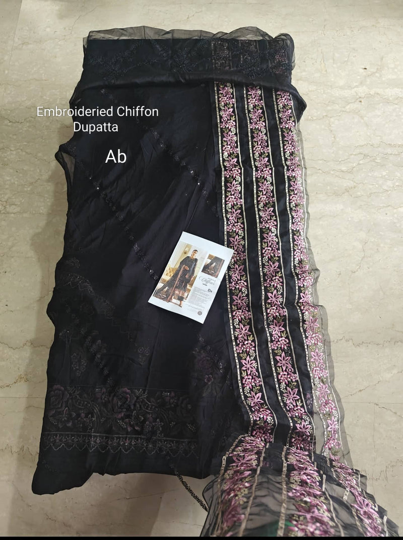 Open Pic/Maria B Chiffon 25/MPC-25-104/Black