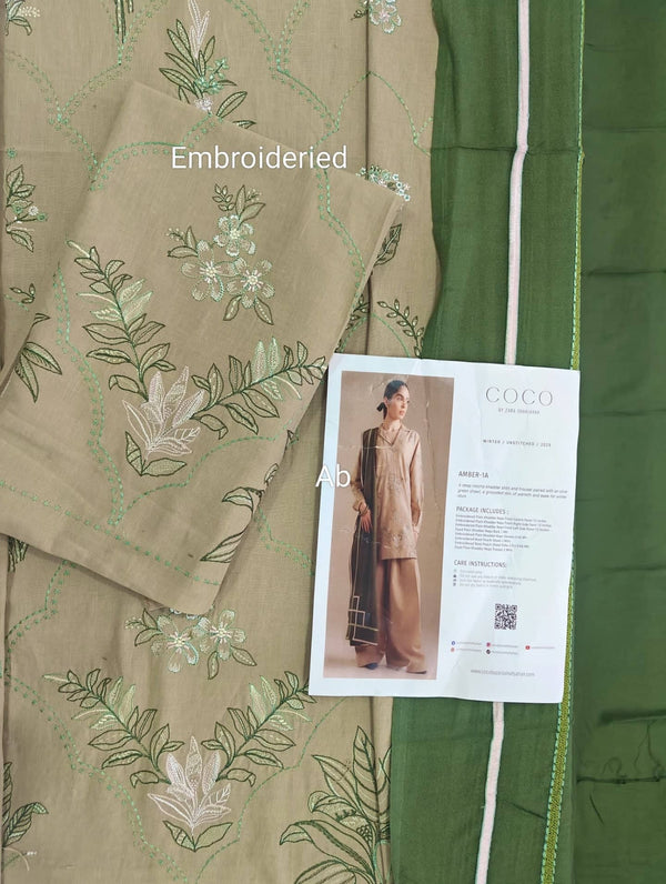 Open Pic/Coco by Zara Shahjahan Winter 25/Amber - 1A