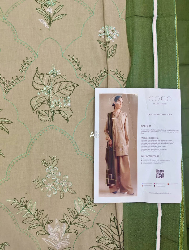 Open Pic/Coco by Zara Shahjahan Winter 25/Amber - 1A