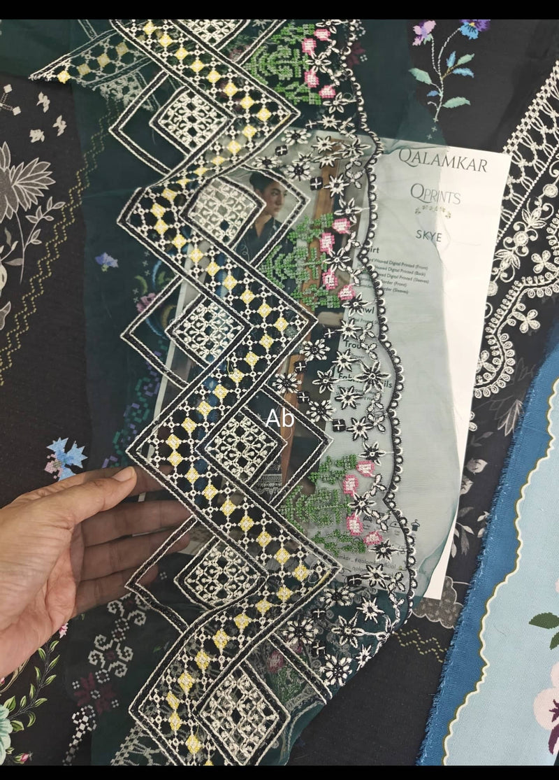 Open Pic/Qalamkar Q Print Fall 25/QW-06 (B) SKYE