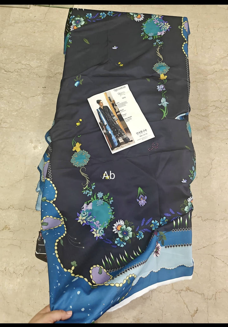 Open Pic/Qalamkar Q Print Fall 25/QW-06 (B) SKYE