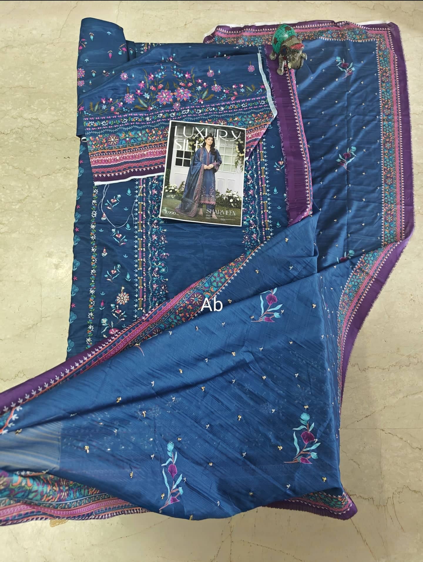 Open Pic/Rang Rasiya Luxe Silk/Hand Work/Ayra/Deep Fuchsia