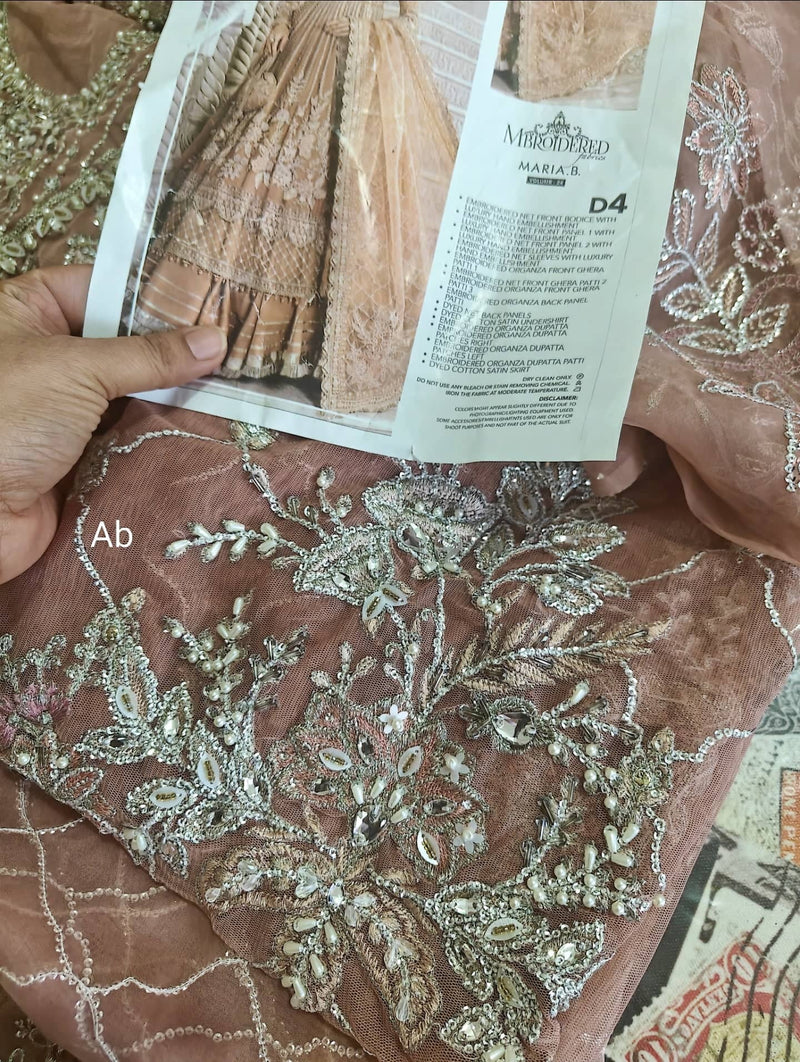 Open Pic/Maria B Mbroidered/Ash Pink/BD 2804