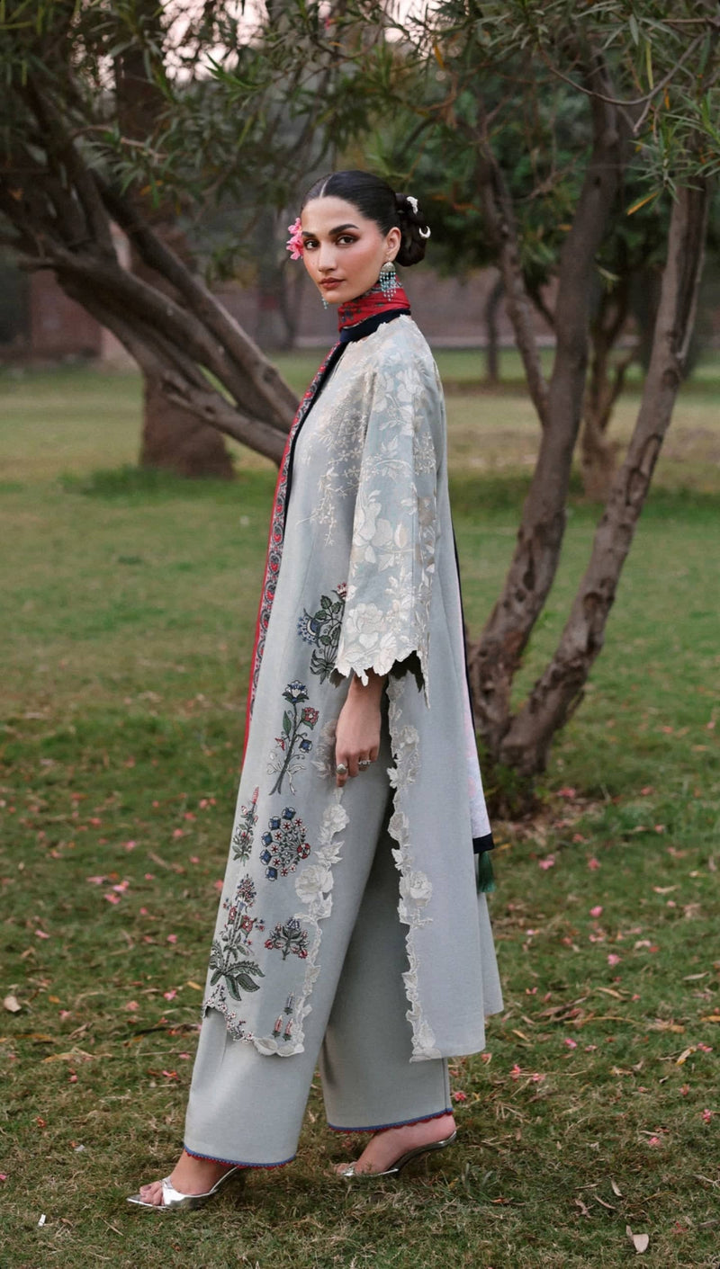 Restocked/Jugnu Lahore/Khaddar/Heran/Light Grey