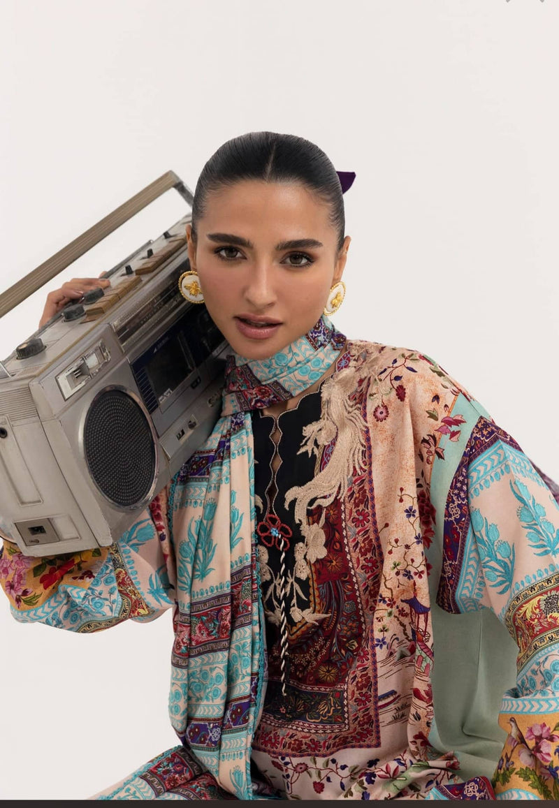 Sana Safinaz Mahay Winter 25/Linen Suit/1A