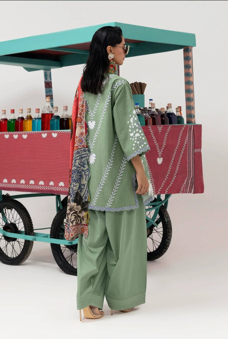 Sana Safinaz Mahay Winter 25/Slub Linen Suit/6B