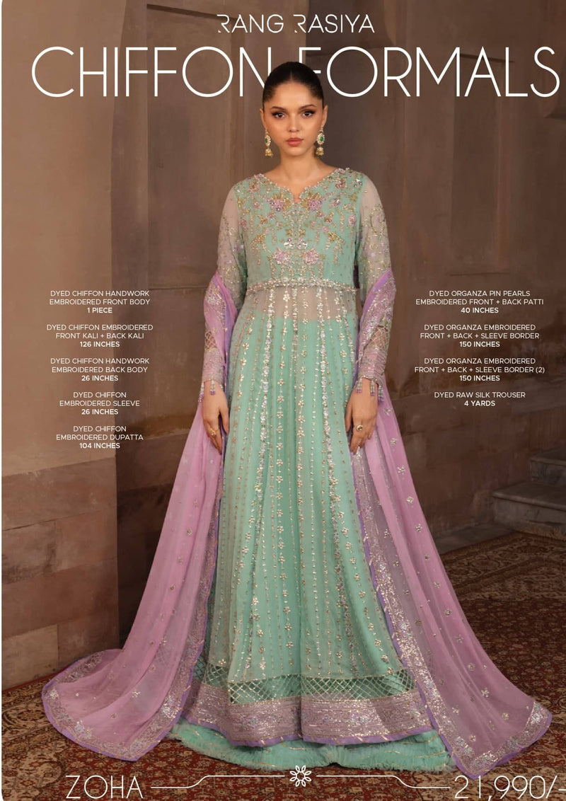 Rang Rasiya Chiffon Formals/Zoha