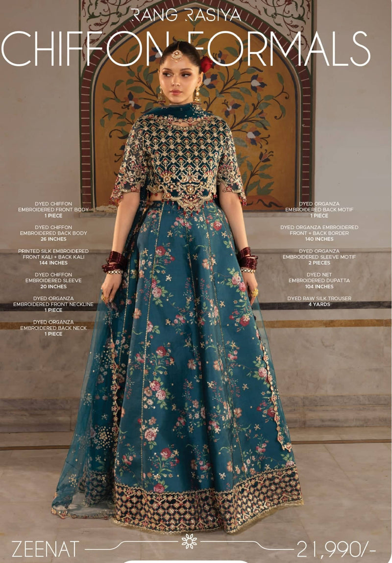 Rang Rasiya Chiffon Formals/Zeenat