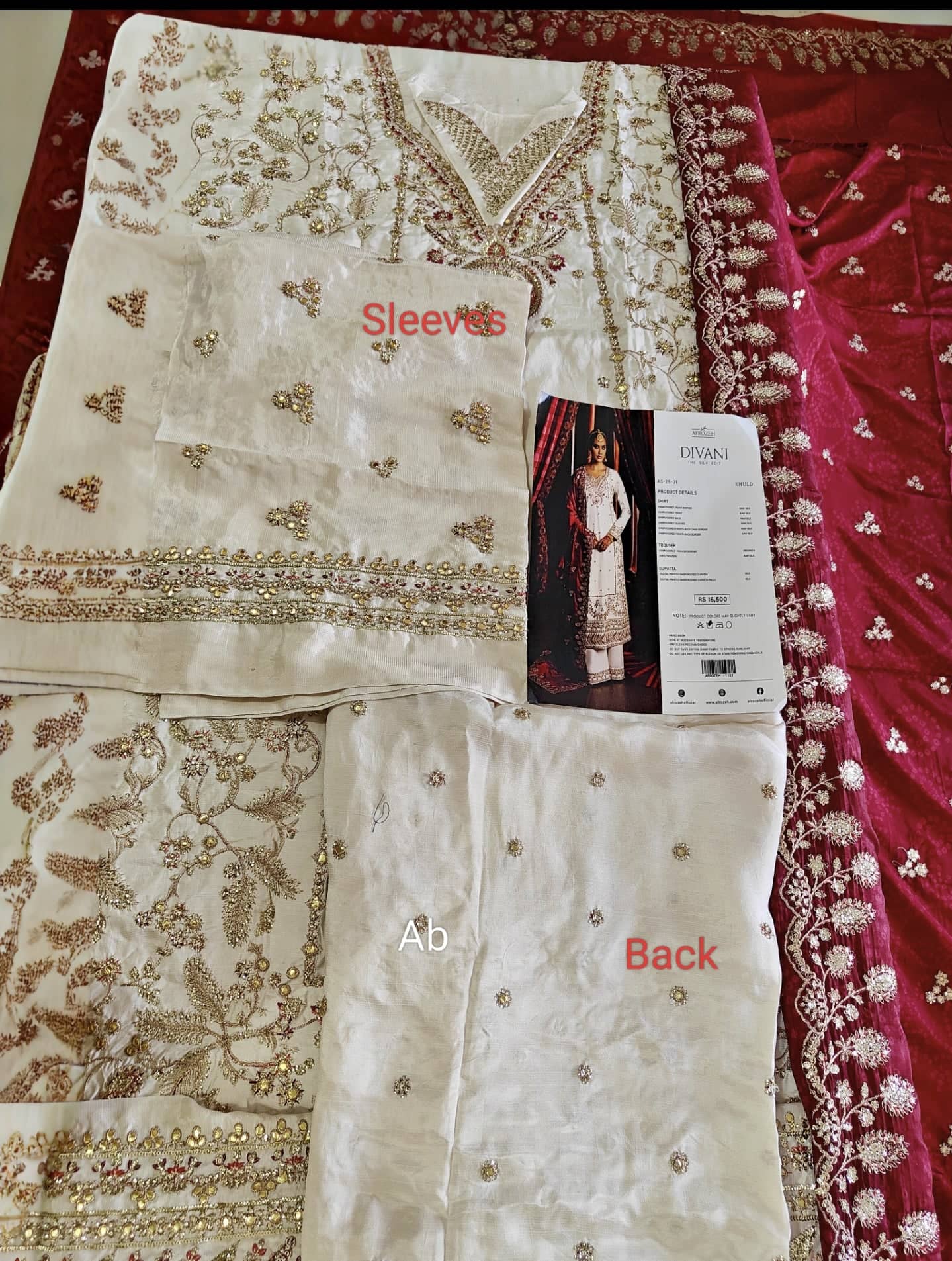 Open Pic/Afrozeh Divani The Silk/Khuld/Ivory