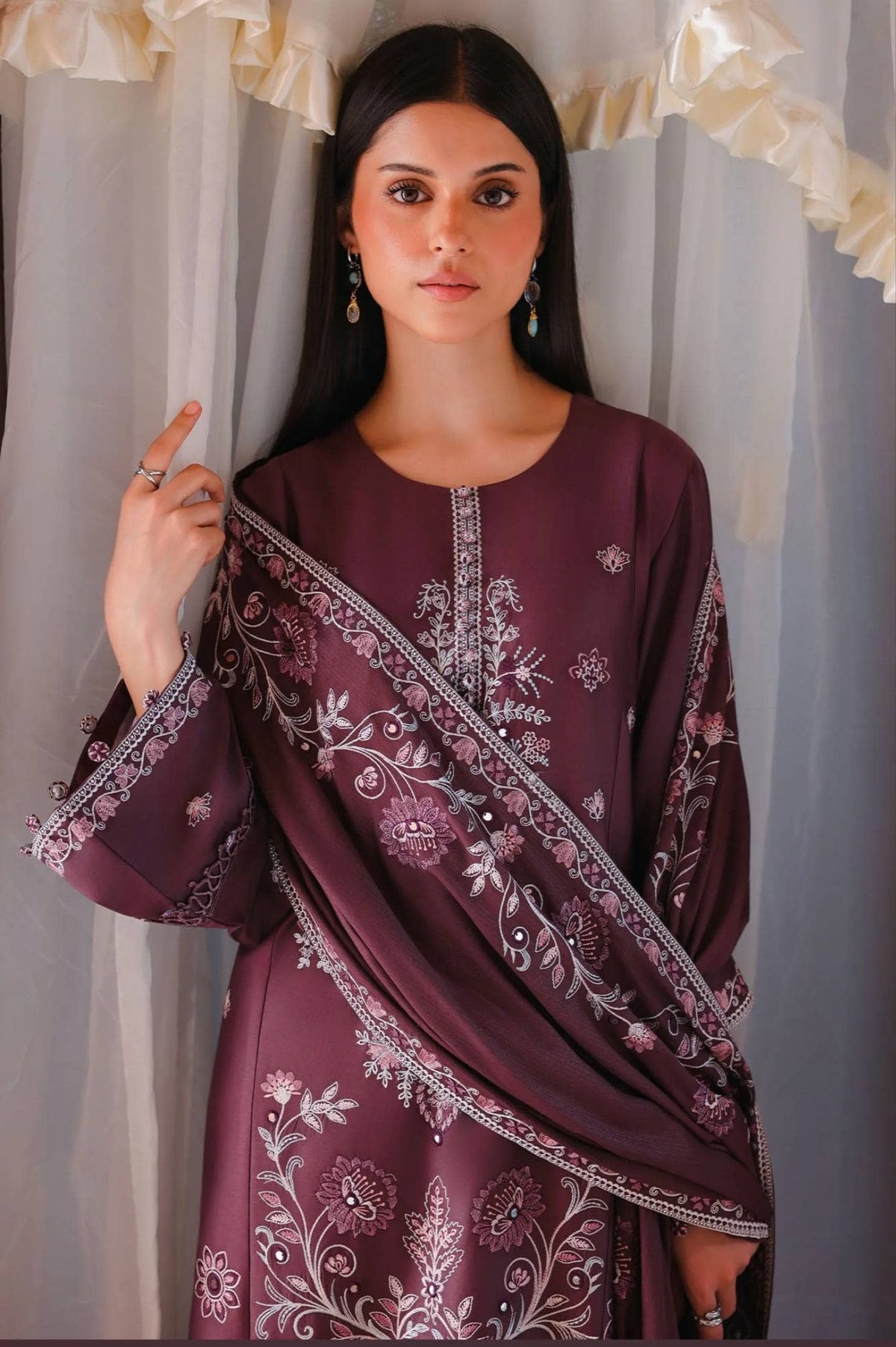 Cross Stitch Cotton Satin 26/Mulberry Brown/Mauve
