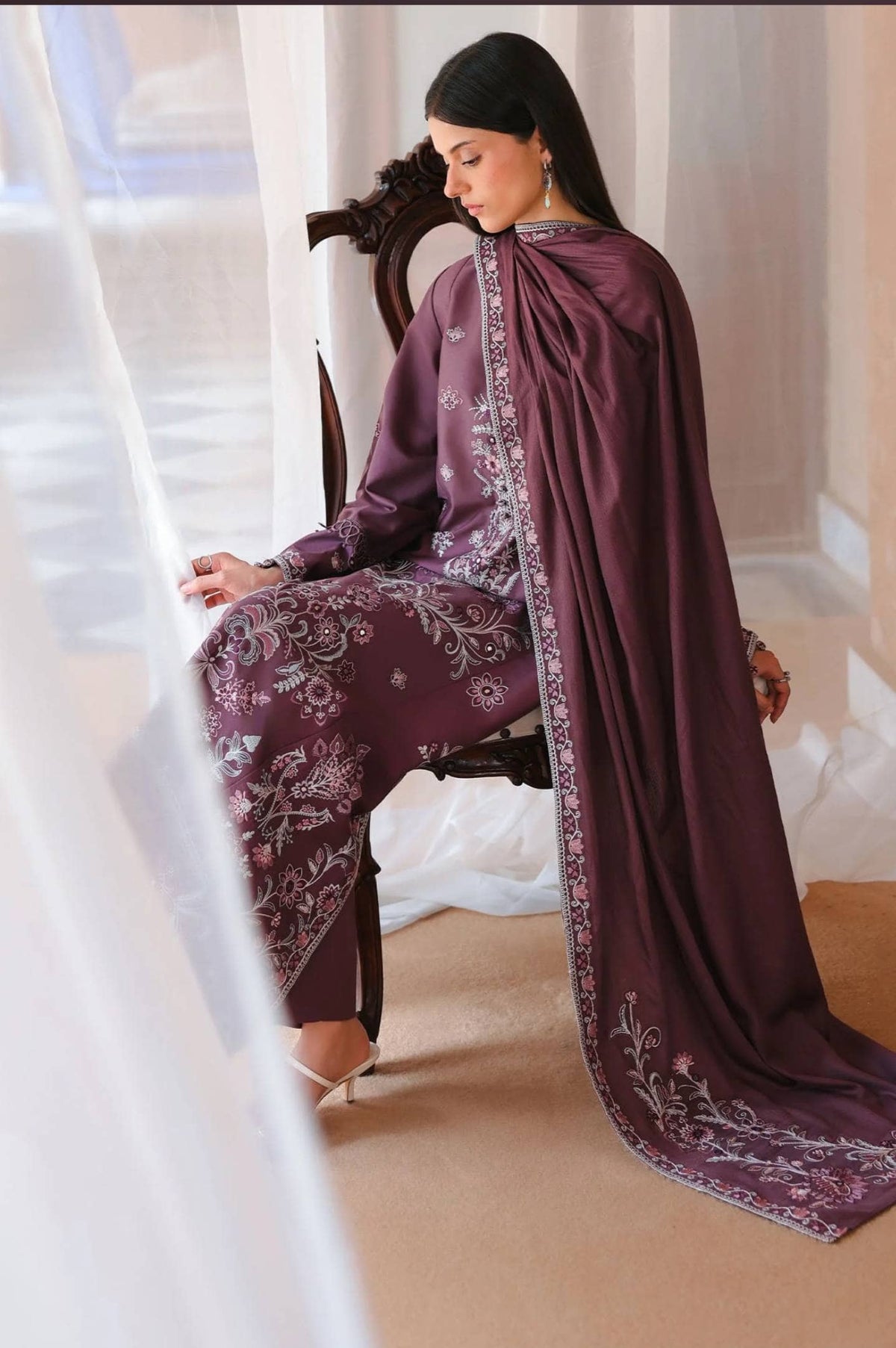 Cross Stitch Cotton Satin 26/Mulberry Brown/Mauve