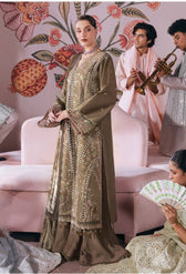 Mahnur Amelia Luxury Winter 26/Velvet Palachi Shawl/Corduroy/Soft Olive/AM 03