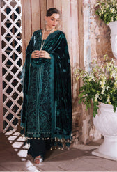 Mahnur Amelia Luxury Winter 26/Velvet Palachi Shawl/Corduroy/Rich Teal/AM 06