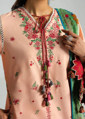 Hot 🔥Seller!Jugnu Lahore Lawn/Seftali/Peach