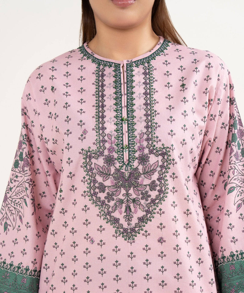 Sapphire Intermix 25/Vol 2/Embroideried Lawn Suit/Lilac