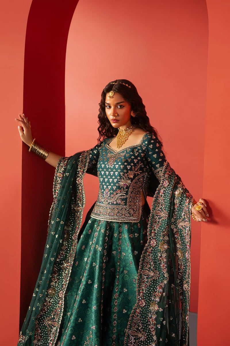 Restocked/Afrozeh Divani Silk Edit 25/Afsar/Green