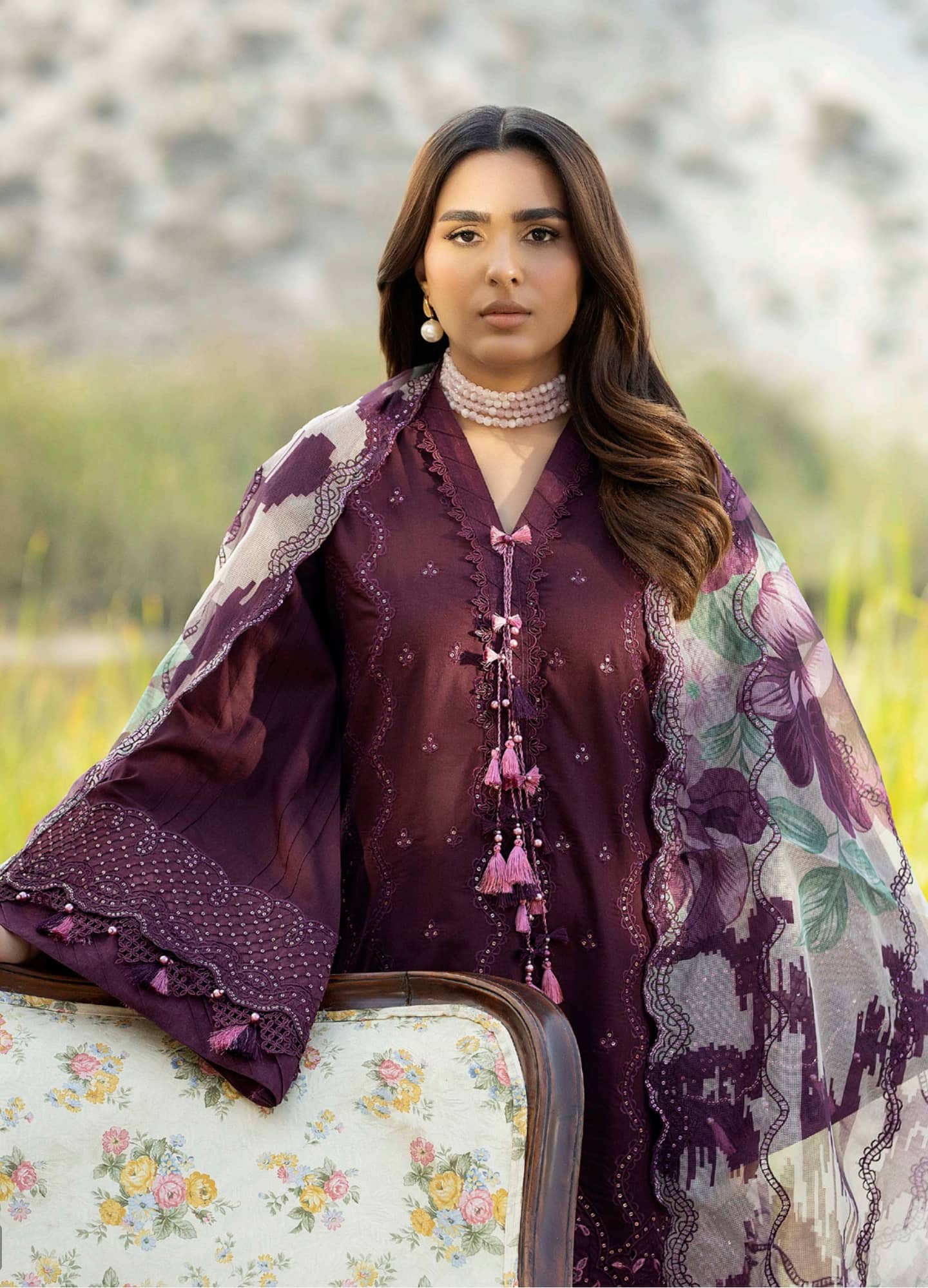 Adans Libas Lawnkari Luxury/D-01