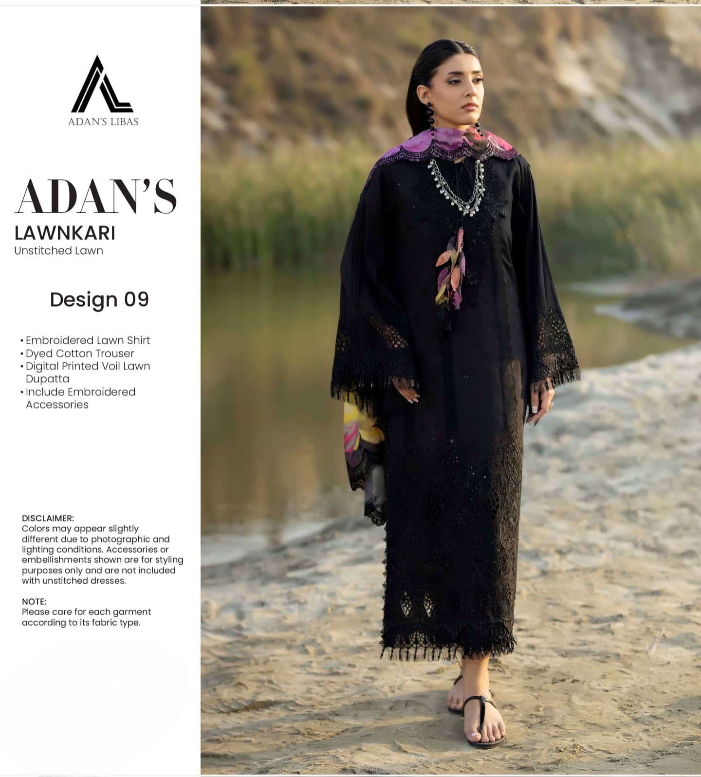 Adans Libas Lawnkari Luxury/D-09