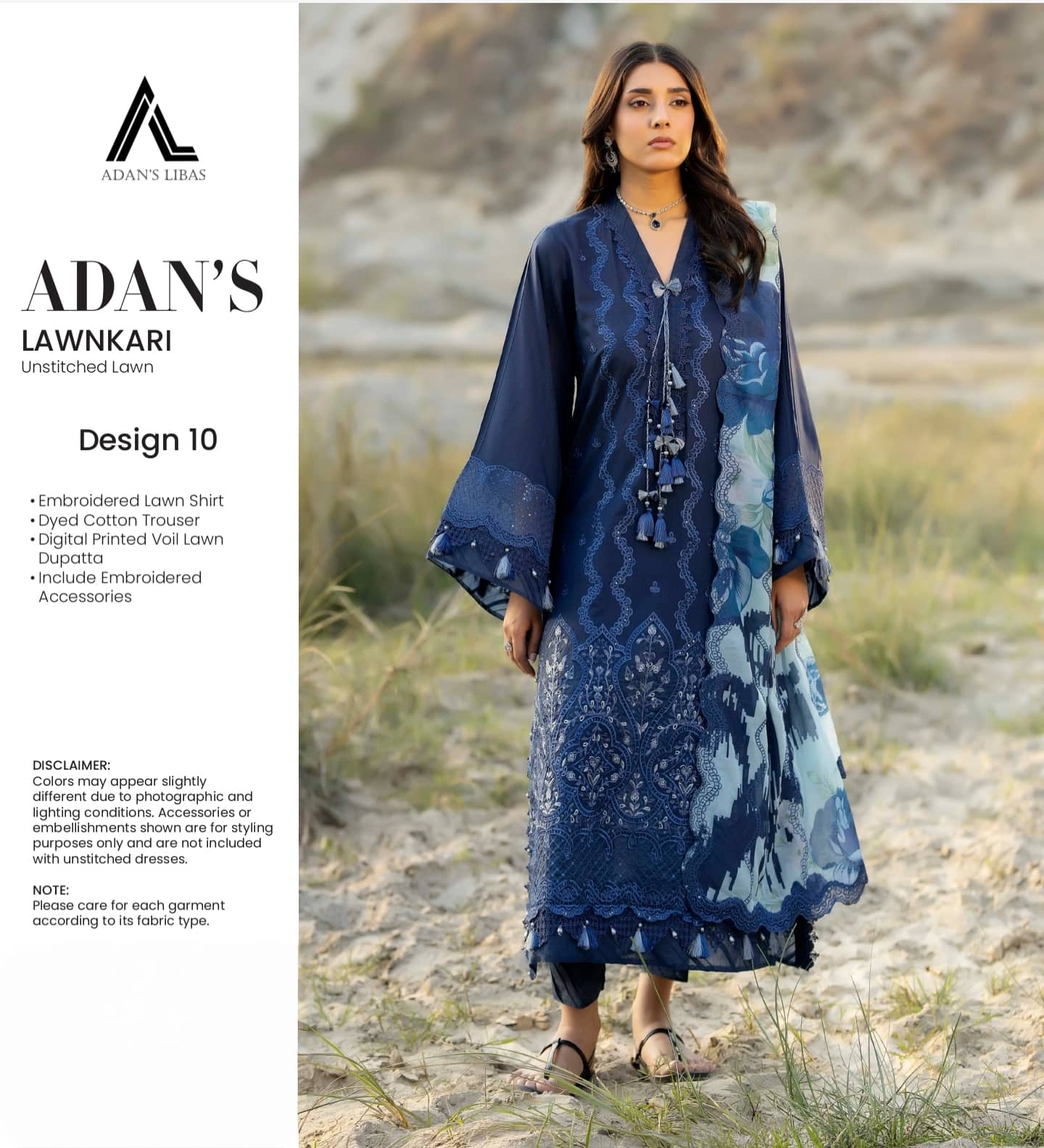 Adans Libas Lawnkari Luxury/D-10