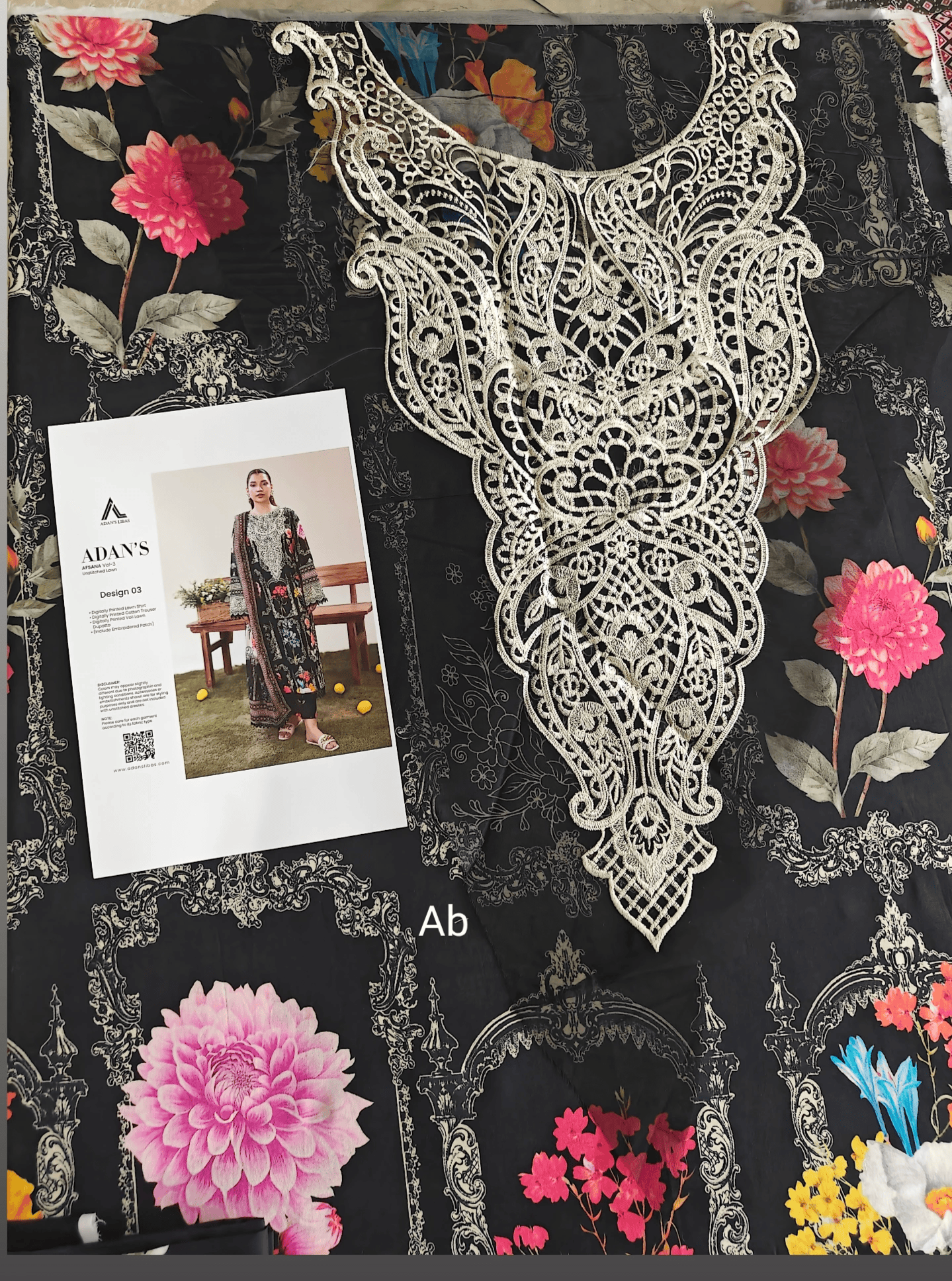 Open Pic/Adan's Libas Afsana Lawn