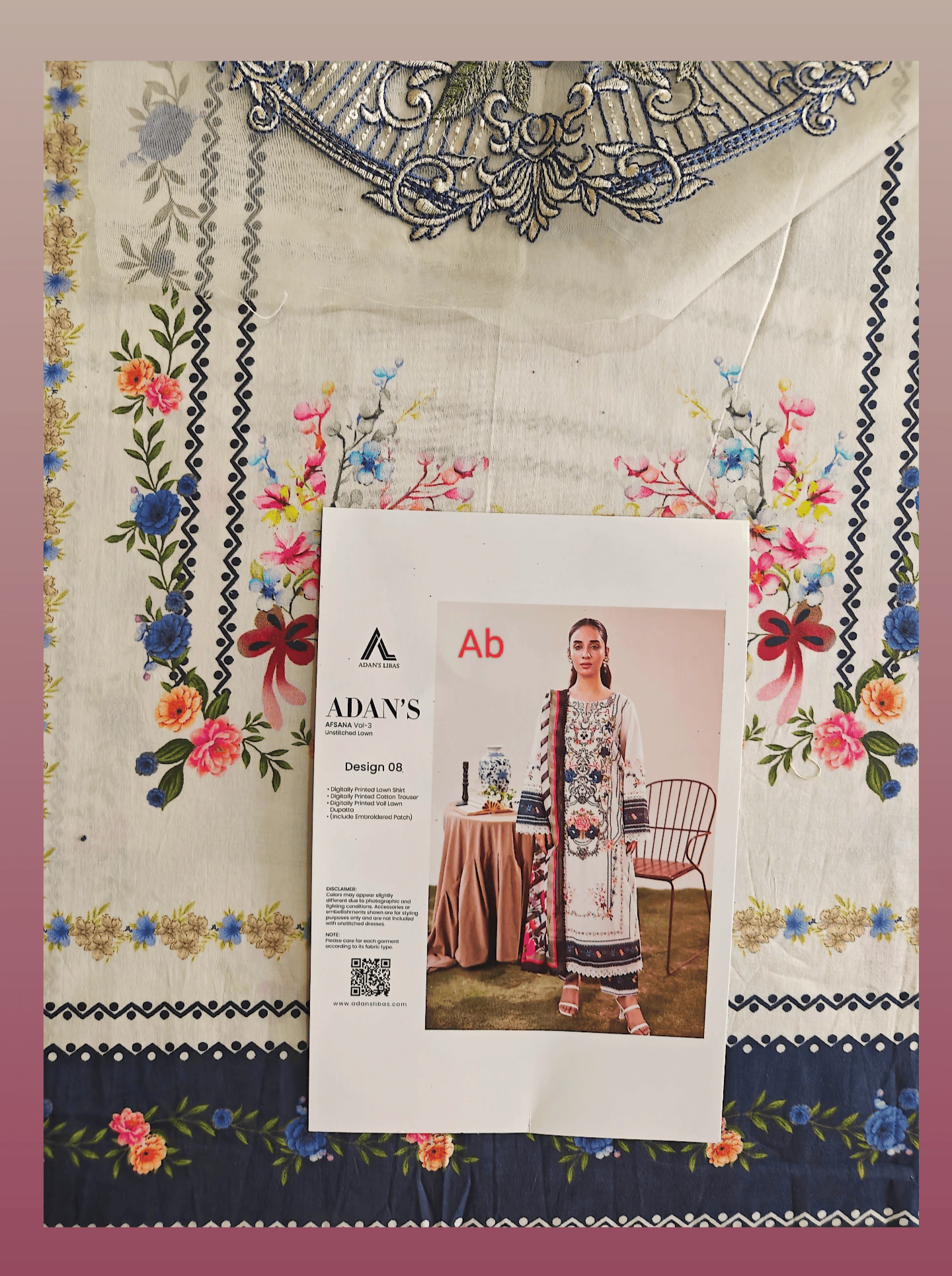 Open Pic/Adan's Libas Afsana Lawn