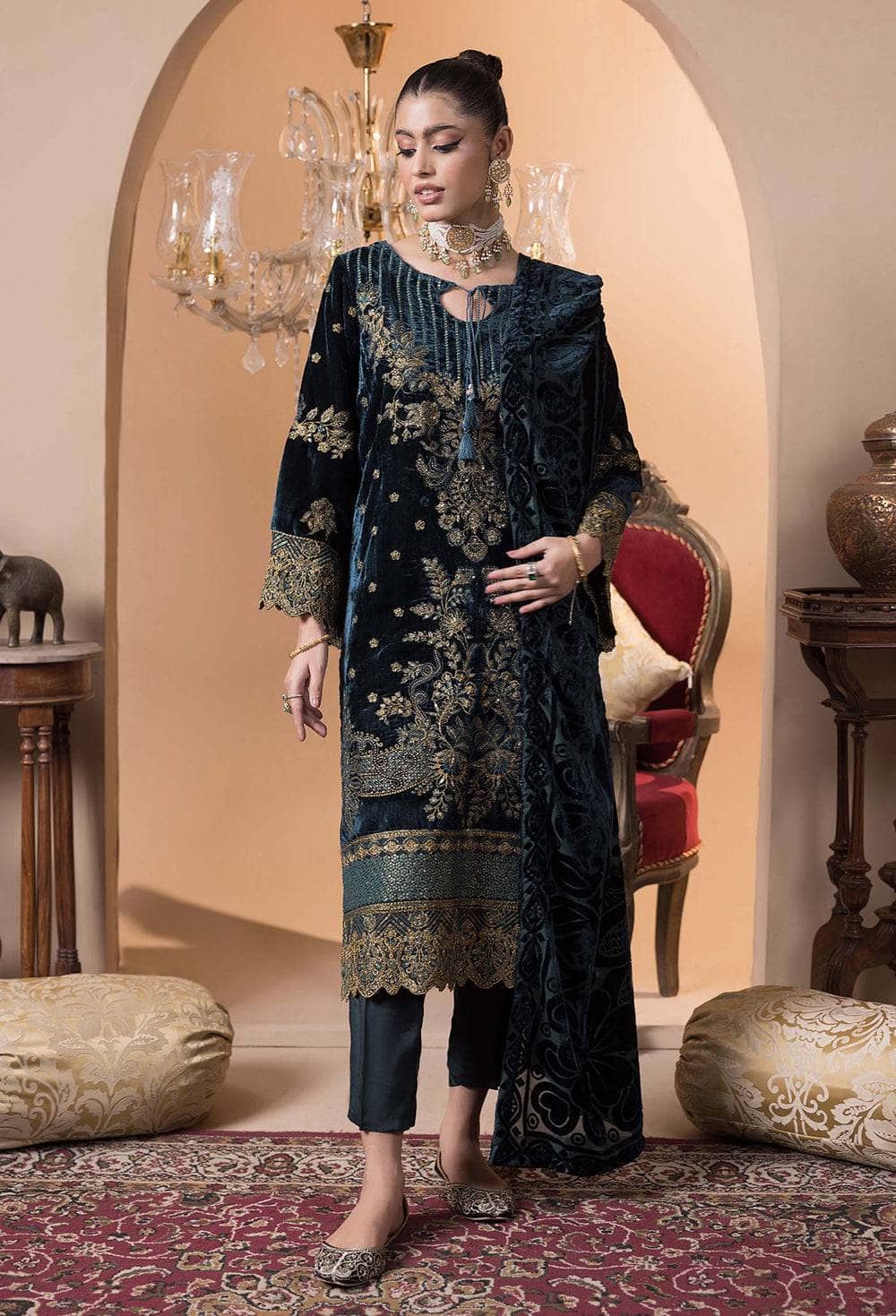 Adans Libas Velvet Palachi Velvet Pakistani Suits Adans Libas Velvet Palachi 24 Vol 1