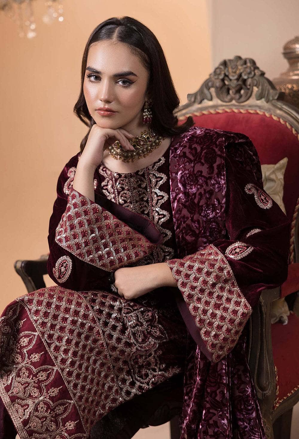 Adans Libas Velvet Palachi Velvet Pakistani Suits Adans Libas Velvet Palachi 24 Vol 1
