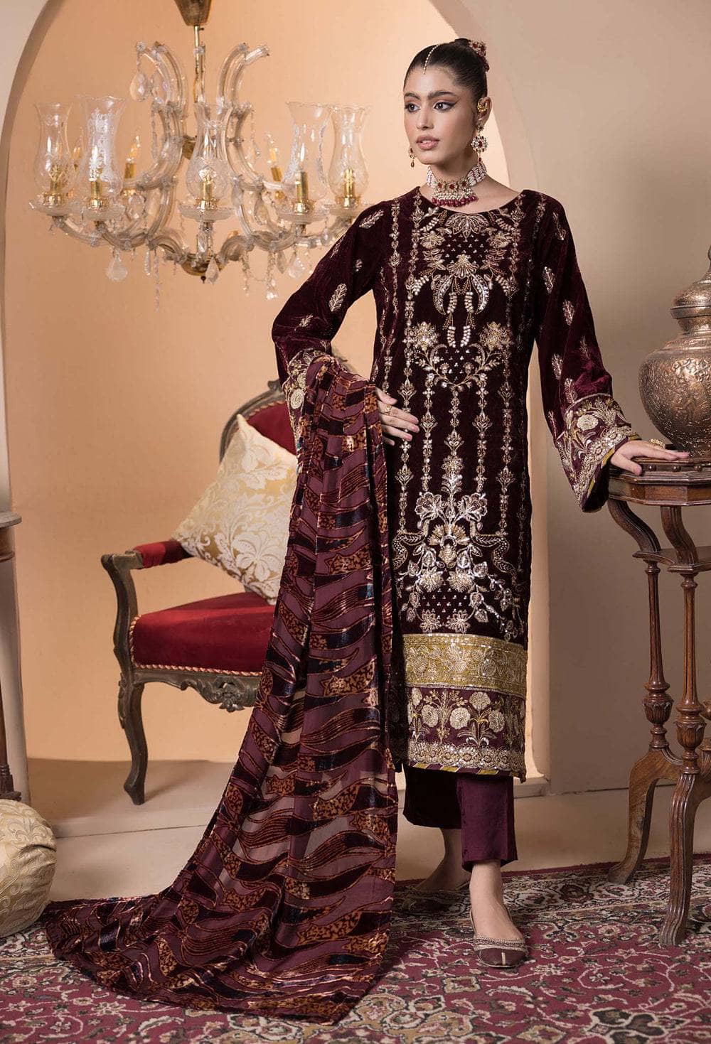 Adans Libas Velvet Palachi Velvet Pakistani Suits Adans Libas Velvet Palachi 24 Vol 1