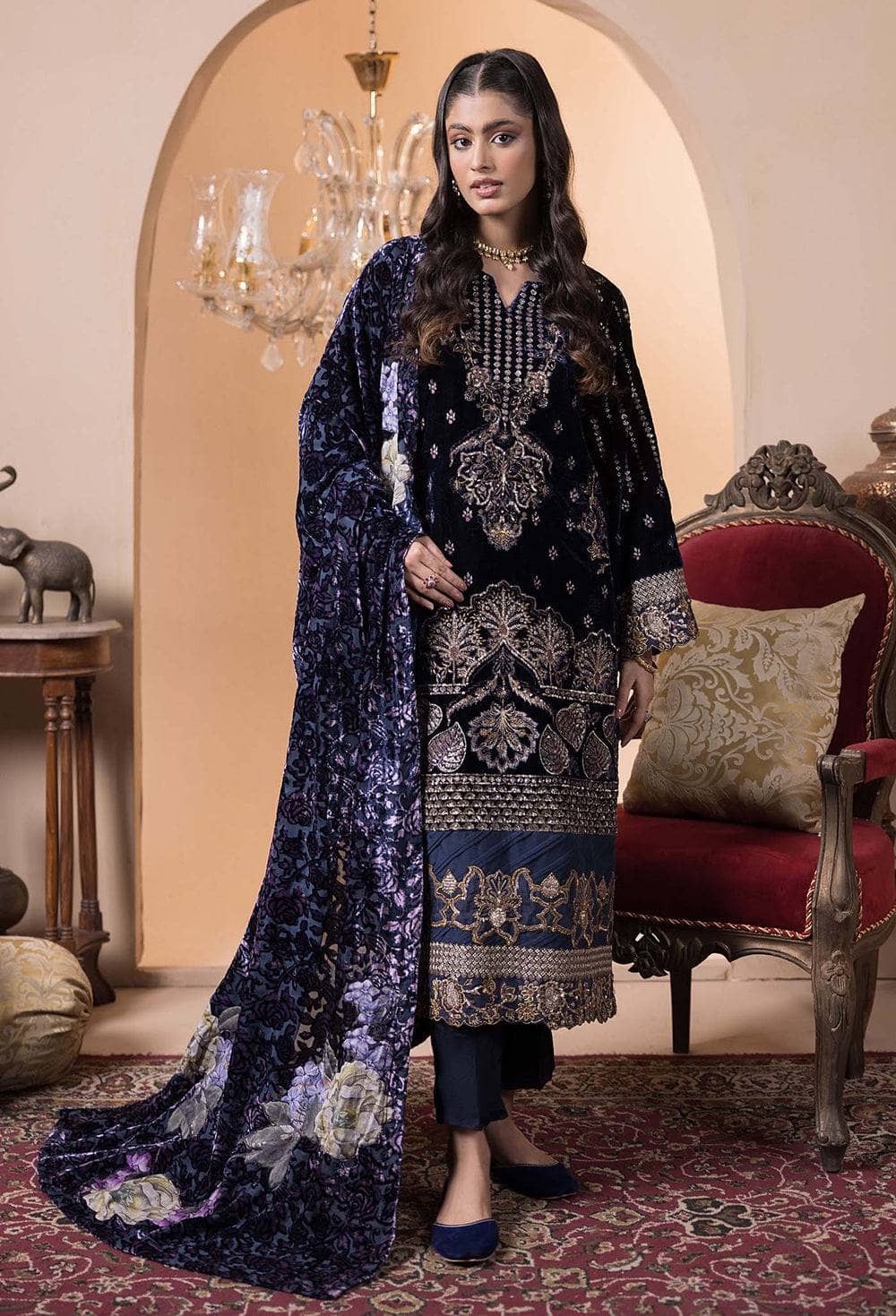 Adans Libas Velvet Palachi Velvet Pakistani Suits Restocked/Adans Libas Velvet Palachi 24 Vol 1