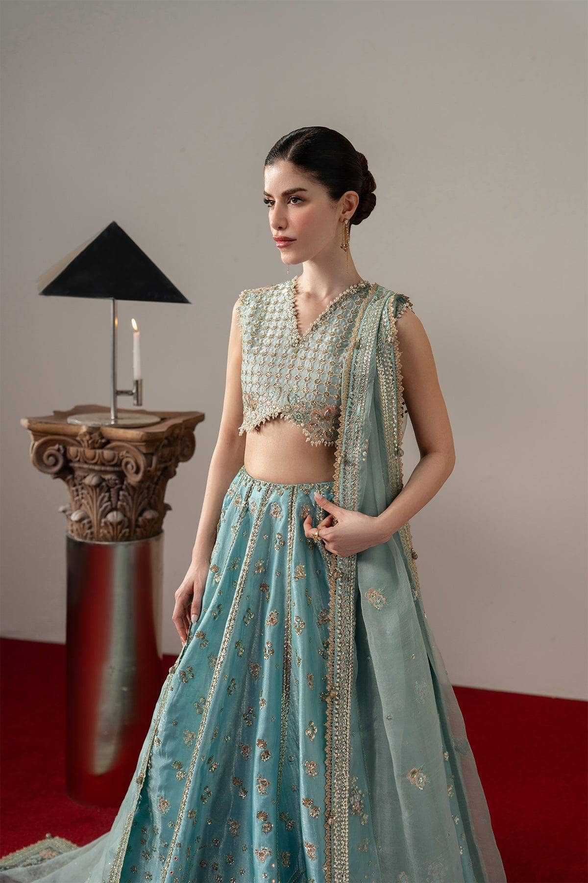 Afrozeh Aure Formals/Grandezza/Ice Blue