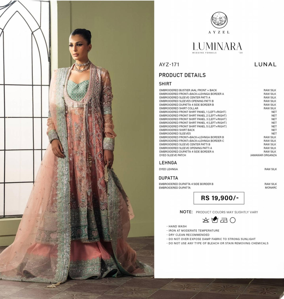Ayzel Afrozeh Luminara 26/Wedding Couture/Amanel/AYZ 171/Lunal