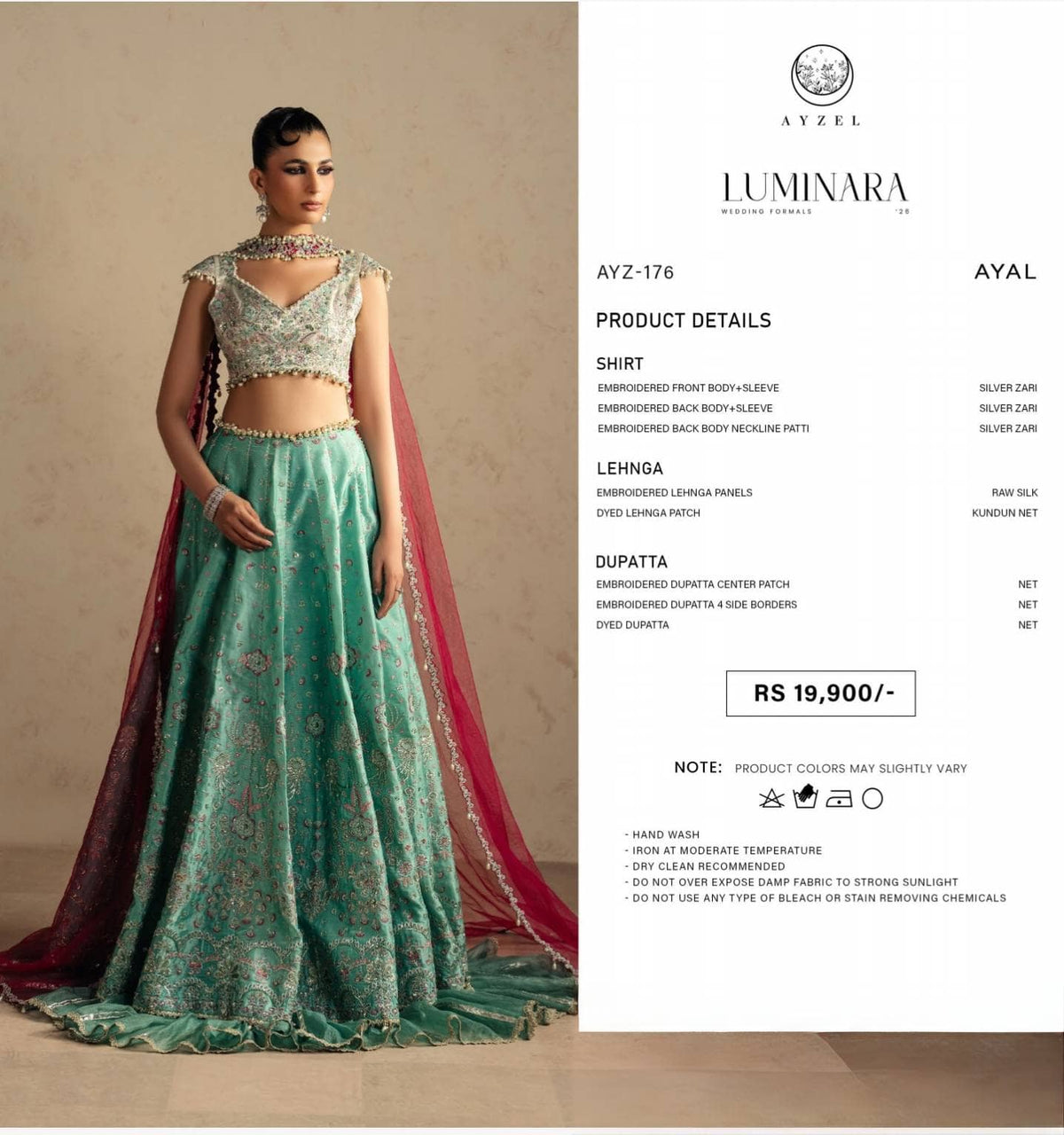 Ayzel Afrozeh Luminara 26/Wedding Couture/Ayal/AYZ 176