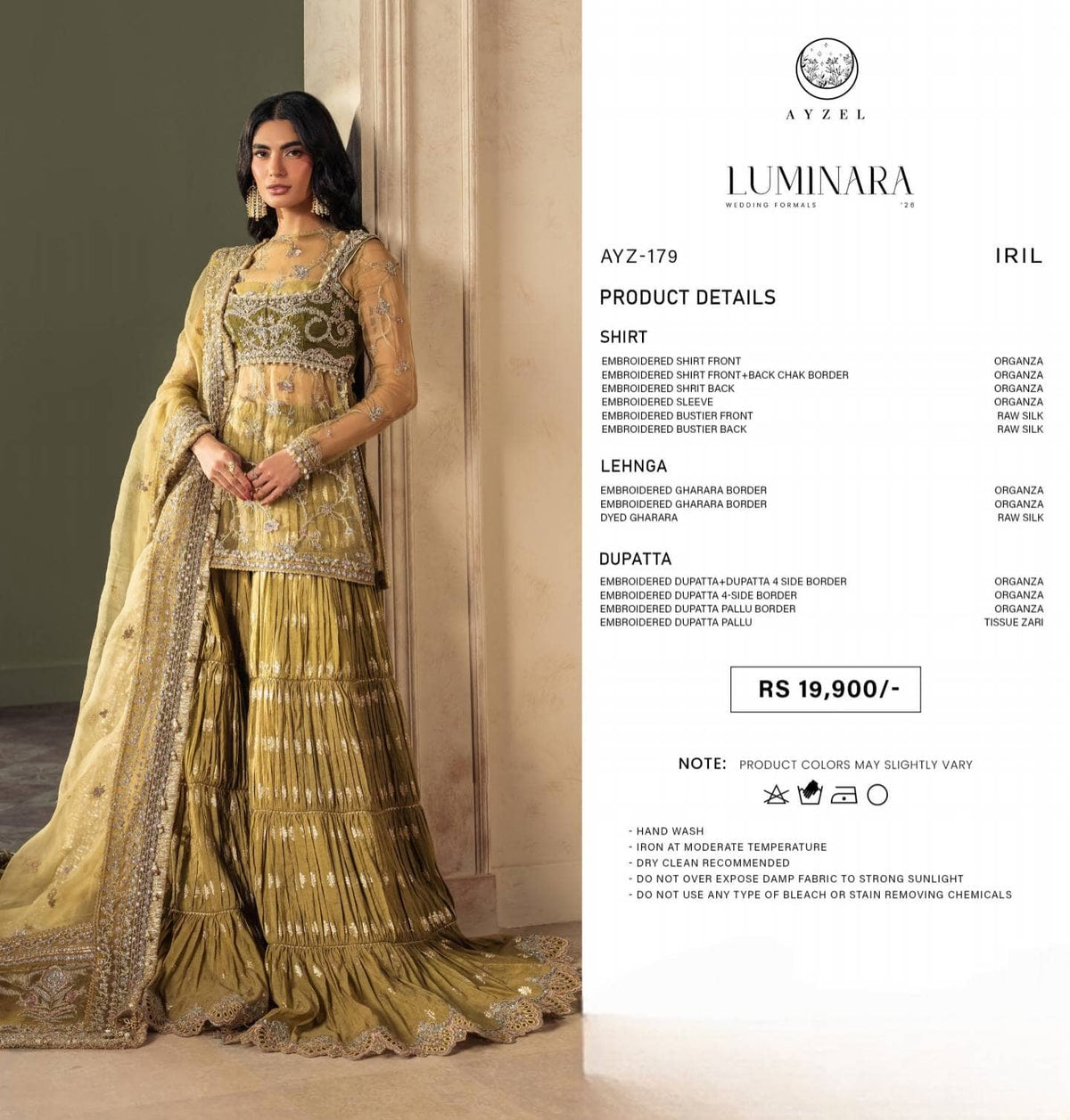 Ayzel Afrozeh Luminara 26/Wedding Couture/Iril/AYZ 179