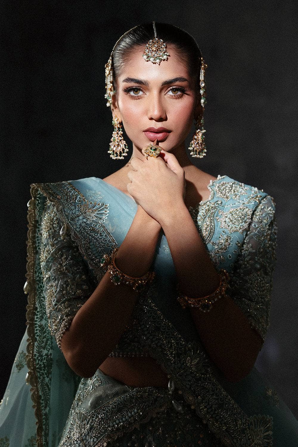 Afrozeh Brides Luxury Couture/Amore/Turquoise