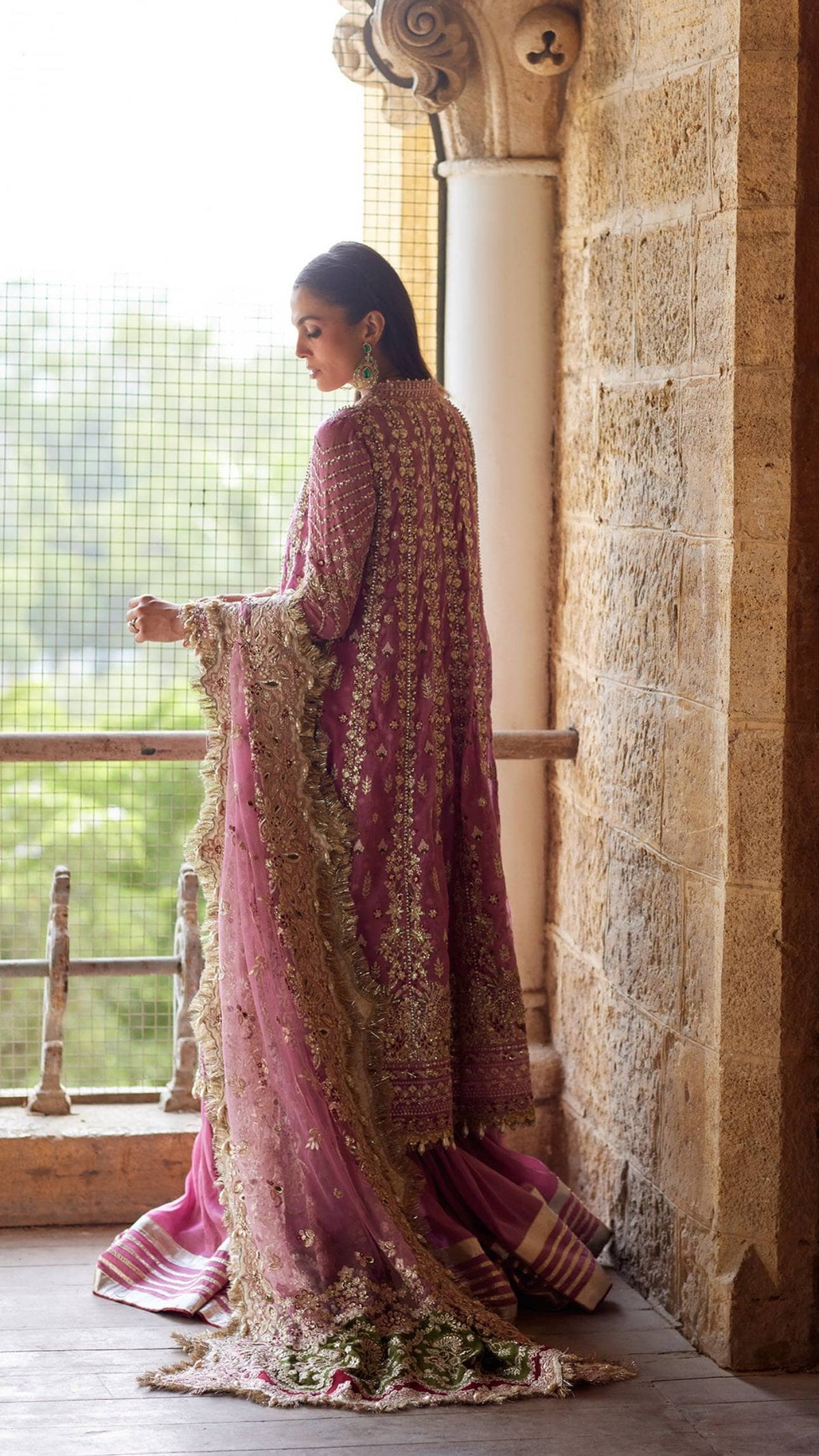 Afrozeh Dastangoi Formals 26/Riwayat/Rose Pink