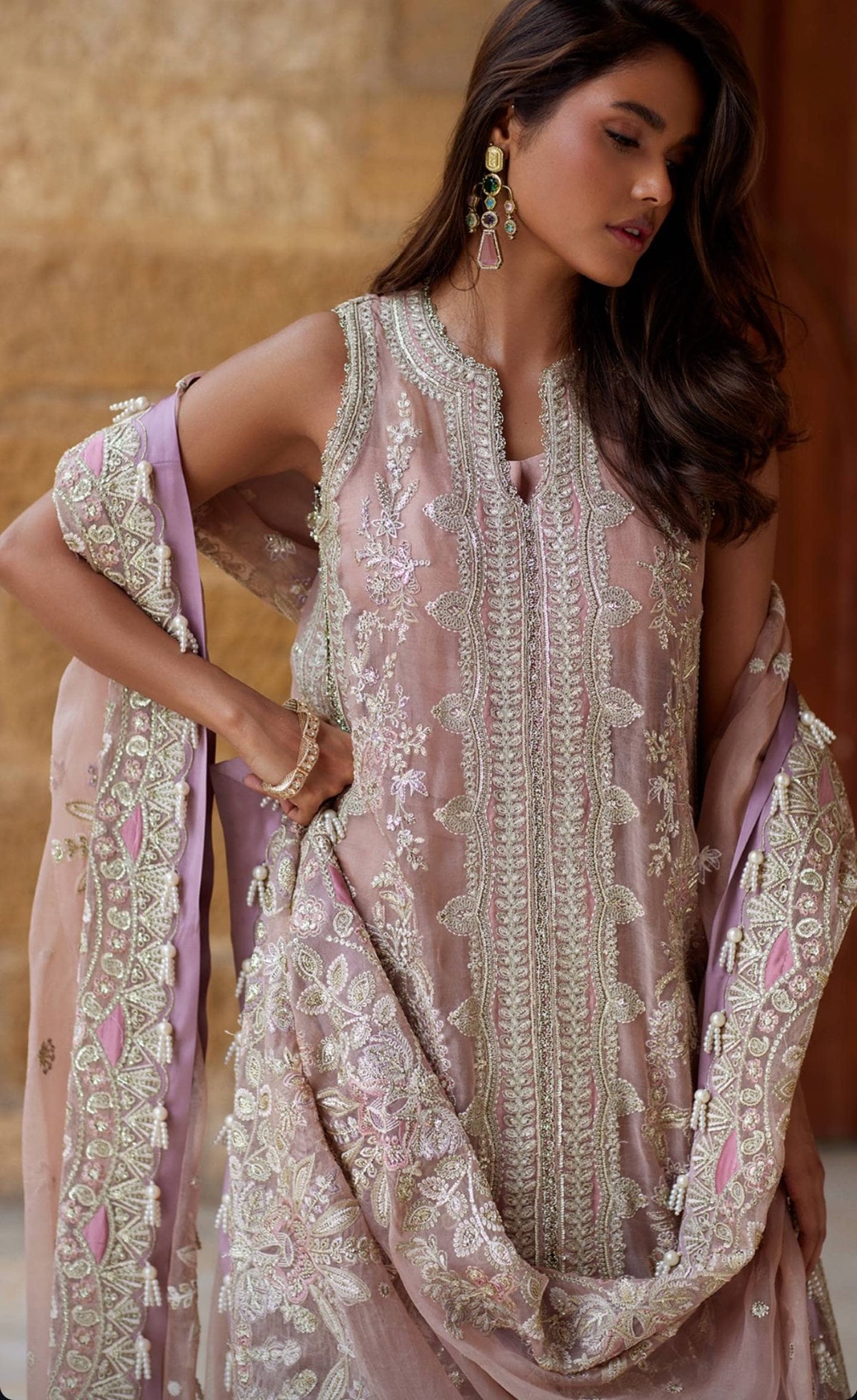 Afrozeh Dastangoi Formals 26/Rang E Dastaan/Blush Pink