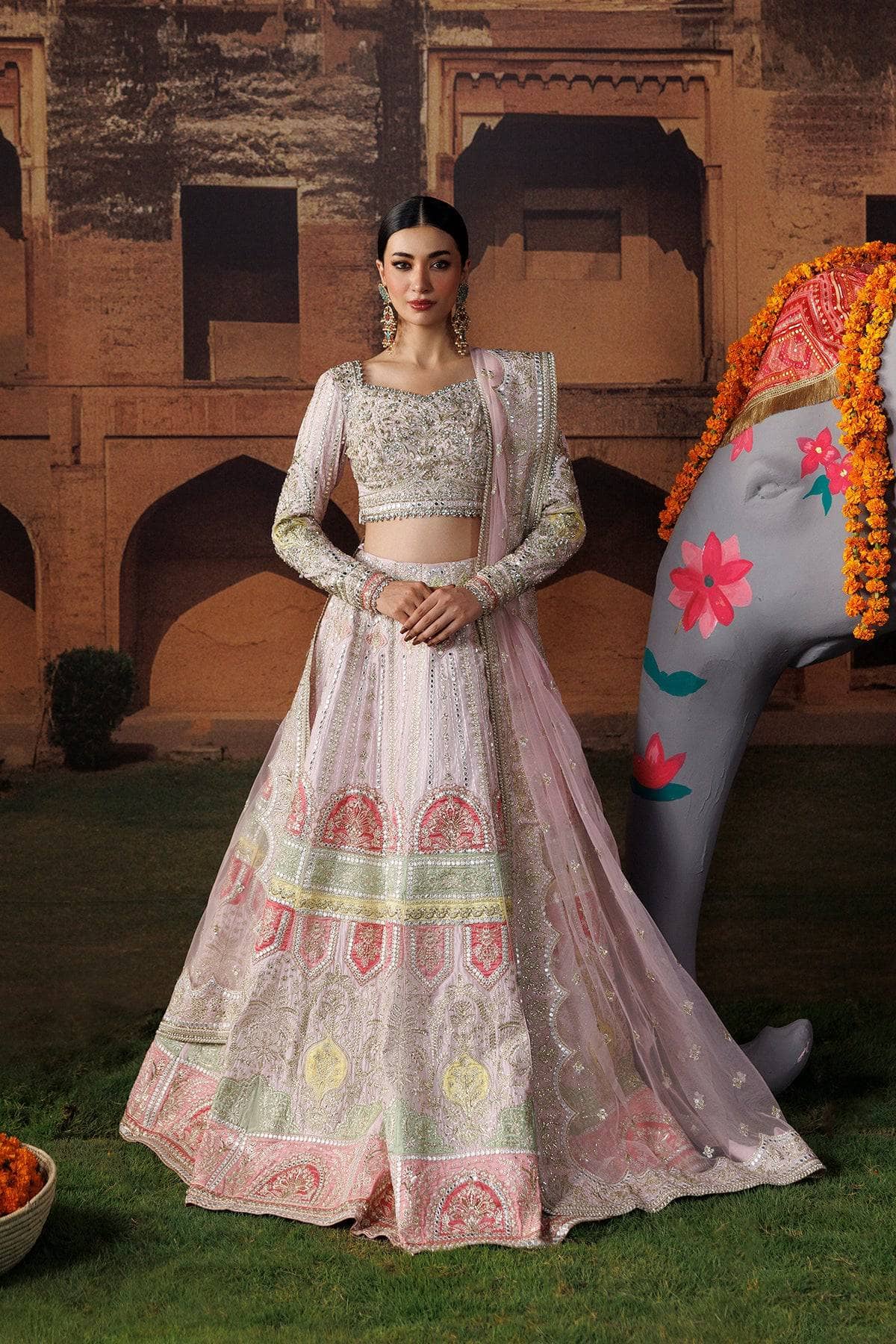 Afrozeh Shehnai Wedding Formals 26/Gul E Roshan/Baby Pink