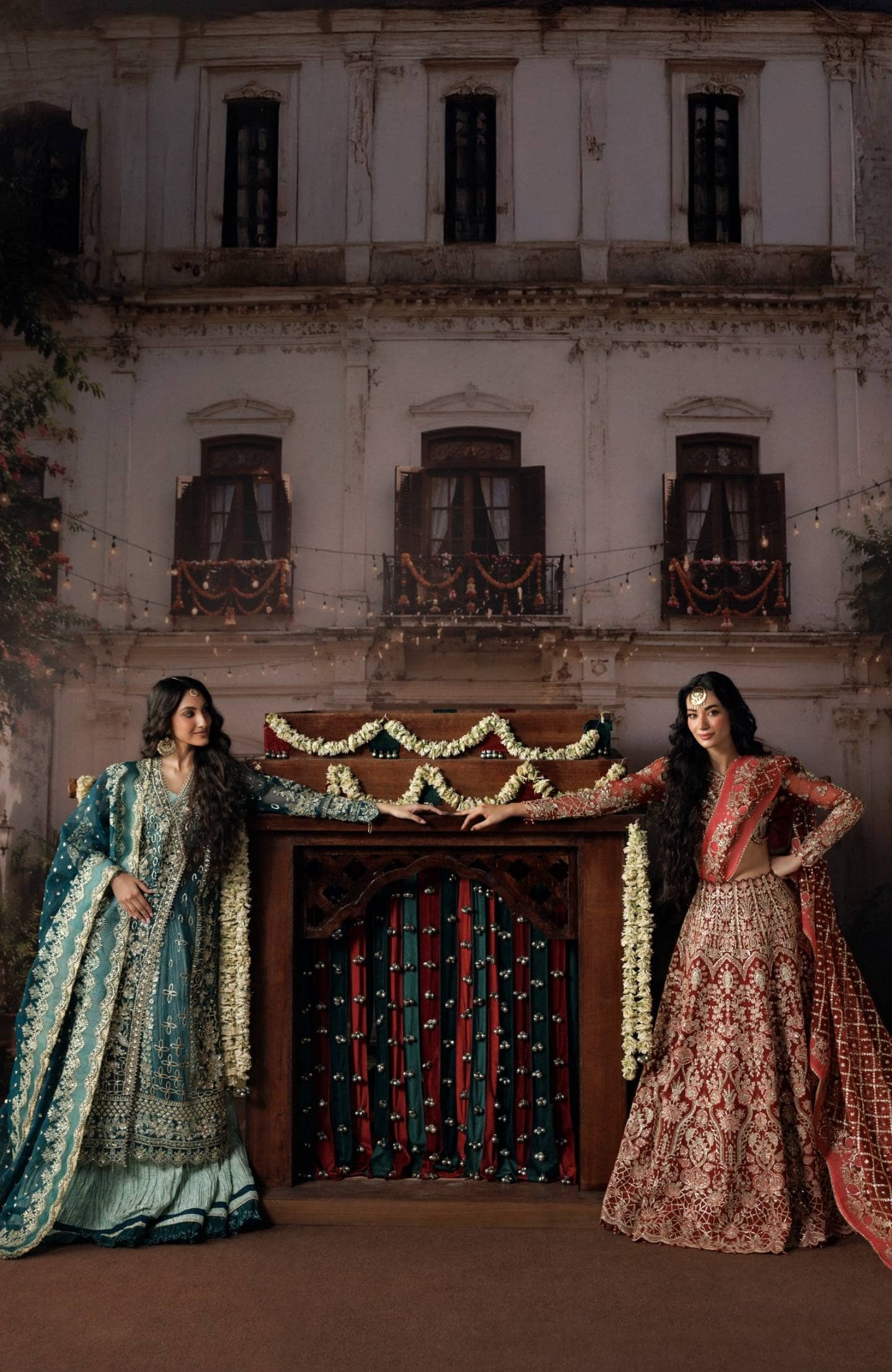 Afrozeh Shehnai Wedding Formals 26/Suhan/Teal Green