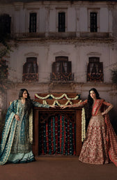 Afrozeh Shehnai Wedding Formals 26/Suhan/Teal Green