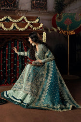 Afrozeh Shehnai Wedding Formals 26/Suhan/Teal Green
