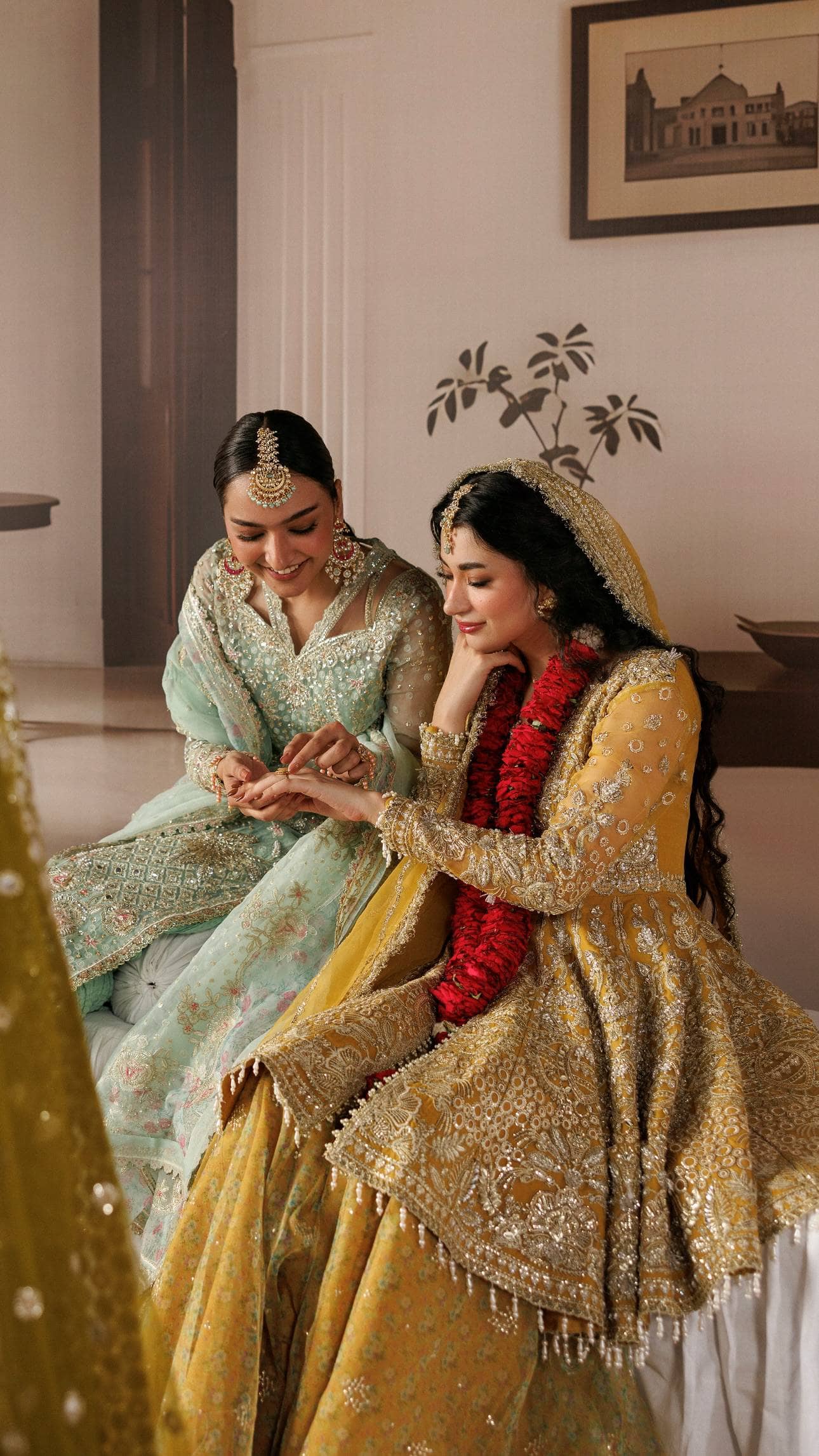 Afrozeh Shehnai Wedding Formals 26/Zarminay/Yellow