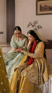 Afrozeh Shehnai Wedding Formals 26/Zarminay/Yellow