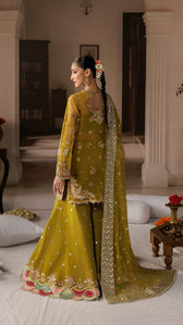 Afrozeh Shehnai Wedding Formals 26/Zarminay/Yellow