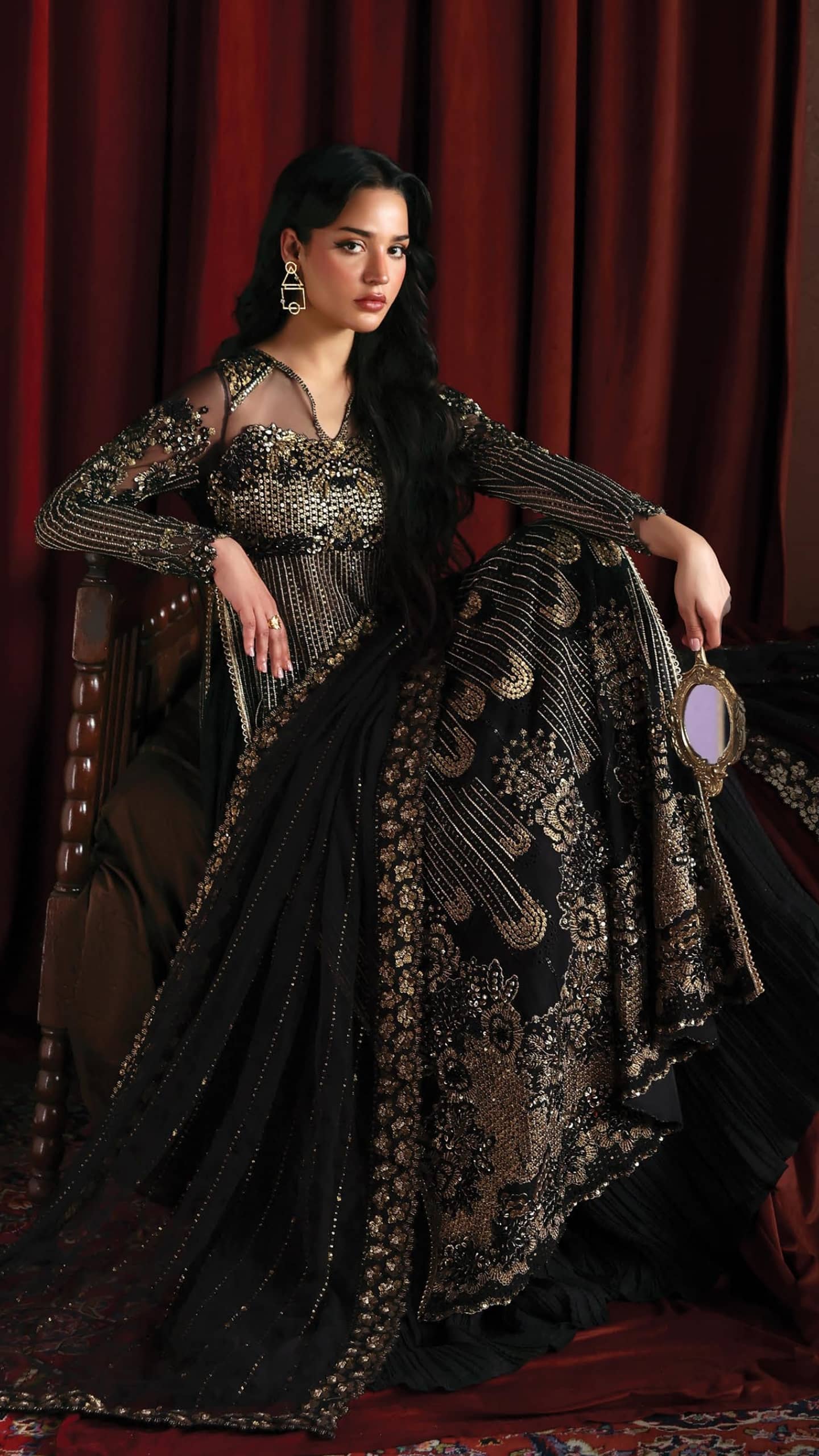 Afrozeh La Fuchsia 26/Chariot/Elegant Black