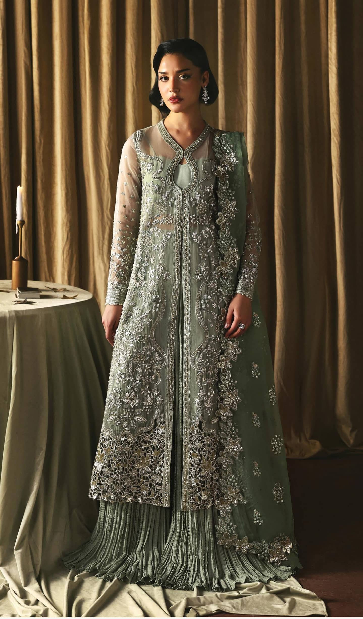 Afrozeh La Fuchsia 26/Fortune Teller/Sage Green