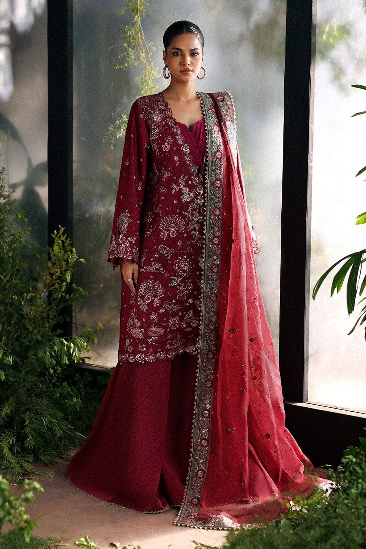Restocked/Afrozeh La Fuchsia 25/Yalira/09/Cherry Red