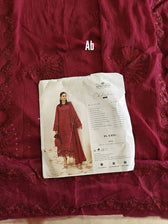 Open Pic/Afrozeh Chikankari Lawn/Claret